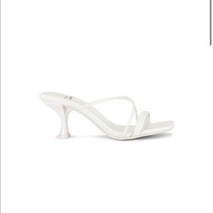 Jeffrey Campbell Mural Mule in White Patent